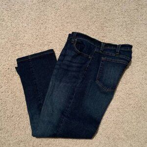 Men's George Dark Wash Denim Blue Jeans 36 x 34 Straight Fit #52469
